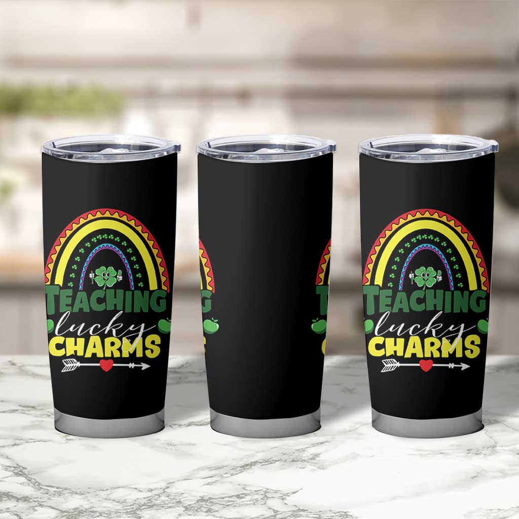Funny St Patrick's Day Teacher Tumbler Cup Teaching Lucky Charms