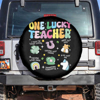 Funny St Patrick's Day Irish Teacher Spare Tire Cover One Lucky Teacher Lucky Era Shamrock