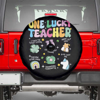 Funny St Patrick's Day Irish Teacher Spare Tire Cover One Lucky Teacher Lucky Era Shamrock