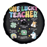 Funny St Patrick's Day Irish Teacher Spare Tire Cover One Lucky Teacher Lucky Era Shamrock