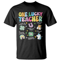 Funny St Patrick's Day Irish Teacher T Shirt One Lucky Teacher Lucky Era Shamrock