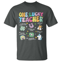 Funny St Patrick's Day Irish Teacher T Shirt One Lucky Teacher Lucky Era Shamrock
