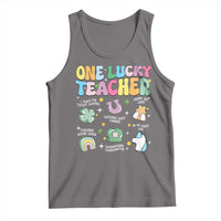 Funny St Patrick's Day Irish Teacher Tank Top One Lucky Teacher Lucky Era Shamrock