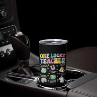 Funny St Patrick's Day Irish Teacher Tumbler Cup One Lucky Teacher Lucky Era Shamrock