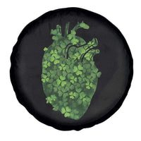 Funny St Patrick's Day Shamrock Heart Cardiac Nurse Anatomy Spare Tire Cover