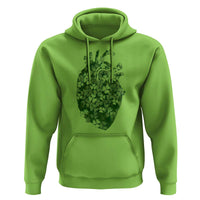 Funny St Patrick's Day Shamrock Heart Cardiac Nurse Anatomy Hoodie