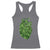 Funny St Patrick's Day Shamrock Heart Cardiac Nurse Anatomy Racerback Tank Top