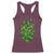 Funny St Patrick's Day Shamrock Heart Cardiac Nurse Anatomy Racerback Tank Top