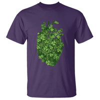 Funny St Patrick's Day Shamrock Heart Cardiac Nurse Anatomy T Shirt