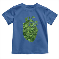 Funny St Patrick's Day Shamrock Heart Cardiac Nurse Anatomy Toddler T Shirt