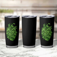 Funny St Patrick's Day Shamrock Heart Cardiac Nurse Anatomy Tumbler Cup