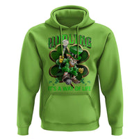 Funny Hurling It's A Way Of Life Hoodie Leprechaun Shamrock Irish Sport