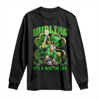 Funny Hurling It's A Way Of Life Long Sleeve Shirt Leprechaun Shamrock Irish Sport