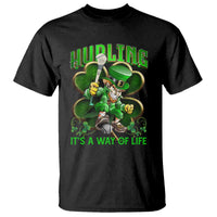 Funny Hurling It's A Way Of Life T Shirt Leprechaun Shamrock Irish Sport