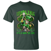 Funny Hurling It's A Way Of Life T Shirt Leprechaun Shamrock Irish Sport