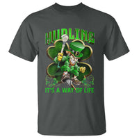 Funny Hurling It's A Way Of Life T Shirt Leprechaun Shamrock Irish Sport