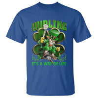 Funny Hurling It's A Way Of Life T Shirt Leprechaun Shamrock Irish Sport
