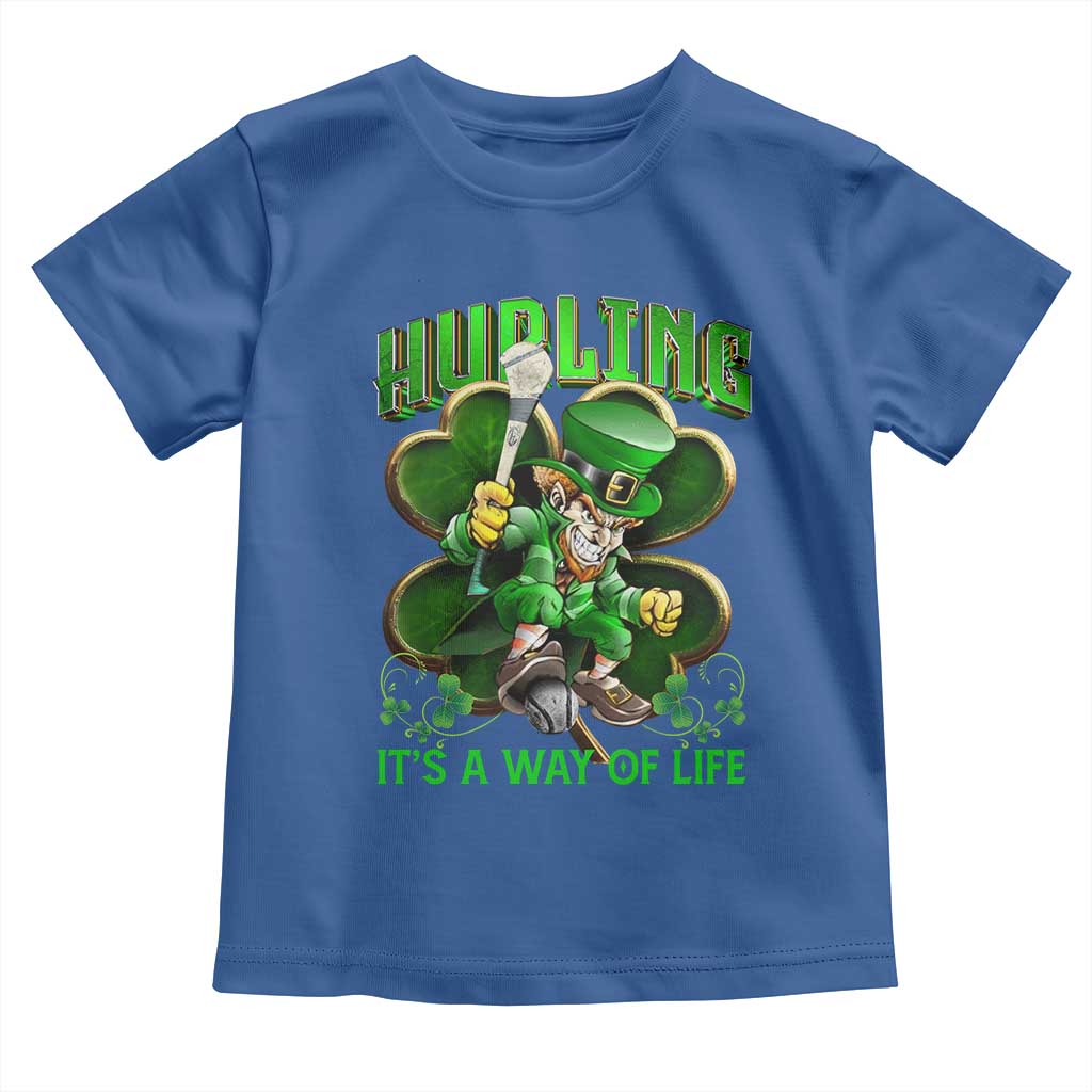 Funny Hurling It's A Way Of Life Toddler T Shirt Leprechaun Shamrock Irish Sport