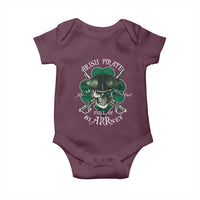 Funny Irish Pirate Full Of Blarrney Kiss Me For Good Luck Baby Onesie St Patrick's Day