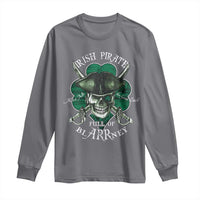 Funny Irish Pirate Full Of Blarrney Kiss Me For Good Luck Long Sleeve Shirt St Patrick's Day