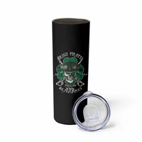 Funny Irish Pirate Full Of Blarrney Kiss Me For Good Luck Skinny Tumbler St Patrick's Day