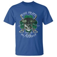 Funny Irish Pirate Full Of Blarrney Kiss Me For Good Luck T Shirt St Patrick's Day