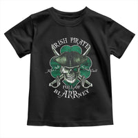 Funny Irish Pirate Full Of Blarrney Kiss Me For Good Luck Toddler T Shirt St Patrick's Day