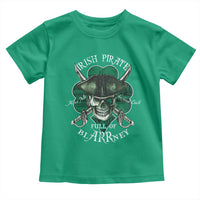 Funny Irish Pirate Full Of Blarrney Kiss Me For Good Luck Toddler T Shirt St Patrick's Day