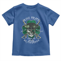 Funny Irish Pirate Full Of Blarrney Kiss Me For Good Luck Toddler T Shirt St Patrick's Day