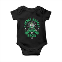 Funny St Patrick's Day Pirate Baby Onesie Arrgh Matey Let The Shenanigans Begin Shamrock