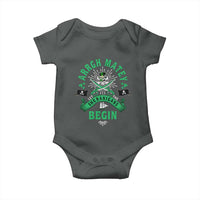 Funny St Patrick's Day Pirate Baby Onesie Arrgh Matey Let The Shenanigans Begin Shamrock