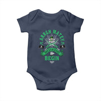 Funny St Patrick's Day Pirate Baby Onesie Arrgh Matey Let The Shenanigans Begin Shamrock
