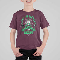 Funny St Patrick's Day Pirate T Shirt For Kid Arrgh Matey Let The Shenanigans Begin Shamrock