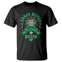 Funny St Patrick's Day Pirate T Shirt Arrgh Matey Let The Shenanigans Begin Shamrock