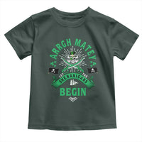 Funny St Patrick's Day Pirate Toddler T Shirt Arrgh Matey Let The Shenanigans Begin Shamrock