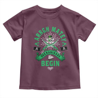 Funny St Patrick's Day Pirate Toddler T Shirt Arrgh Matey Let The Shenanigans Begin Shamrock