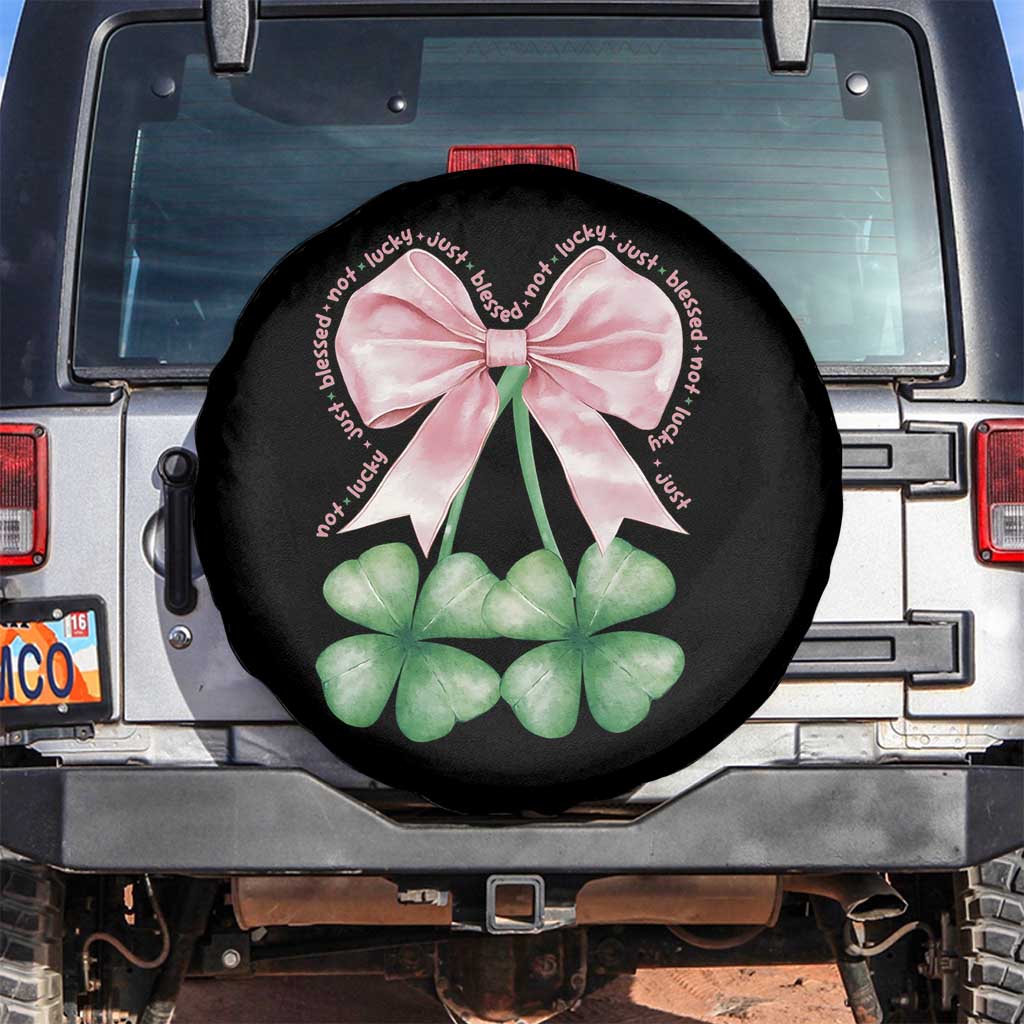 Not Lucky Just Blessed Spare Tire Cover Blessed Christian Shamrocks St Patricks Day Coquette
