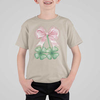 Not Lucky Just Blessed T Shirt For Kid Blessed Christian Shamrocks St Patricks Day Coquette