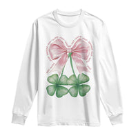 Not Lucky Just Blessed Long Sleeve Shirt Blessed Christian Shamrocks St Patricks Day Coquette