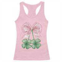 Not Lucky Just Blessed Racerback Tank Top Blessed Christian Shamrocks St Patricks Day Coquette