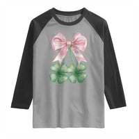 Not Lucky Just Blessed Raglan Shirt Blessed Christian Shamrocks St Patricks Day Coquette