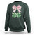 Not Lucky Just Blessed Sweatshirt Blessed Christian Shamrocks St Patricks Day Coquette