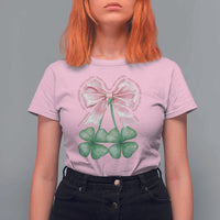Not Lucky Just Blessed T Shirt For Women Blessed Christian Shamrocks St Patricks Day Coquette