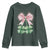 Not Lucky Just Blessed Youth Sweatshirt Blessed Christian Shamrocks St Patricks Day Coquette