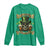 Funny St Patrick's Day Irish Beer Drinking Long Sleeve Shirt 0% Irish 100% Drunk Skull