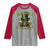 Funny St Patrick's Day Irish Beer Drinking Raglan Shirt 0% Irish 100% Drunk Skull