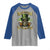 Funny St Patrick's Day Irish Beer Drinking Raglan Shirt 0% Irish 100% Drunk Skull