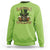Funny St Patrick's Day Irish Beer Drinking Sweatshirt 0% Irish 100% Drunk Skull