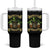 Funny St Patrick's Day Irish Beer Drinking Tumbler With Handle 0% Irish 100% Drunk Skull - Wonder Print Shop