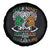 Funny Warning May Be Prone To Shenanigans And Malarkey Spare Tire Cover St Patrick's Day Celtic Shamrock